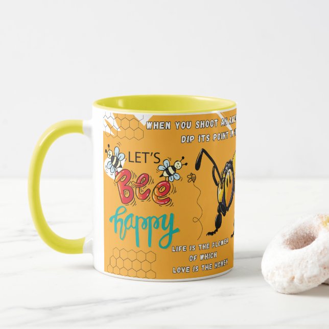Caneca Seja feliz (Com Donut)