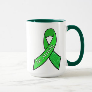 Caneca "Seja forte", café de fita para sensibilização par