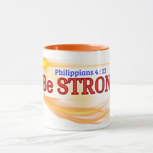 Caneca Seja forte (Filppianos 4:13) Mug&Cup (Centro)