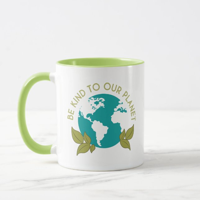 Caneca Seja gentil com nosso planeta (Esquerda)