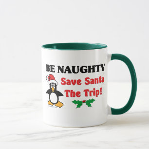 Caneca Seja impertinente! Salvar o papai noel a viagem!