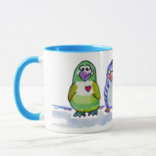 Caneca Seja Legal Pinguins Ringer Mug