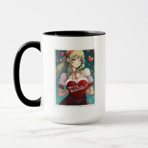 Caneca Seja Meu Namorado no Estilo Mangá 33893