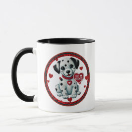 Caneca Seja O Meu Namorados Dalmatic Puppy Coffee Mug