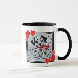 Caneca "Seja O Meu Namorados Dalmatic Puppy Coffee Mug"