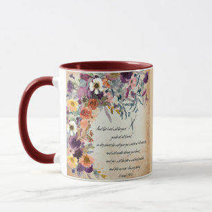 Caneca Seja seu guia, mistura floral de outono