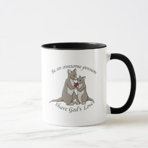Caneca Seja um gambá impressionante - compartilhe do amo