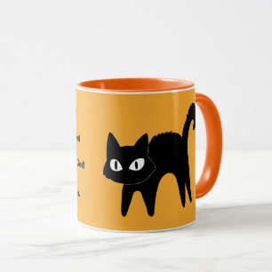 Caneca Seja um gato preto forte e corajoso