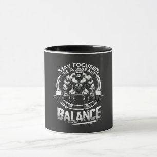 Caneca Seja um Teto de Motivação de Gym da Besta