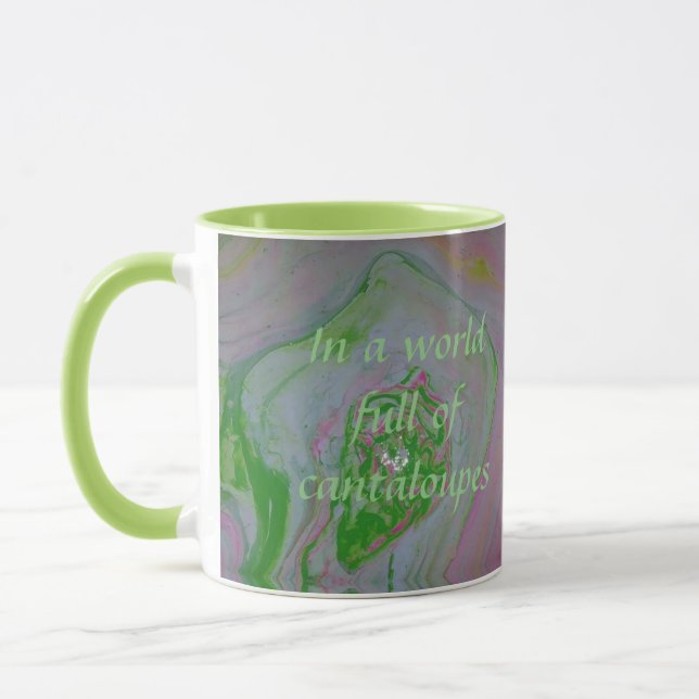 Caneca Seja uma Melancia Citação Engraçada de Conselho Má (Esquerda)