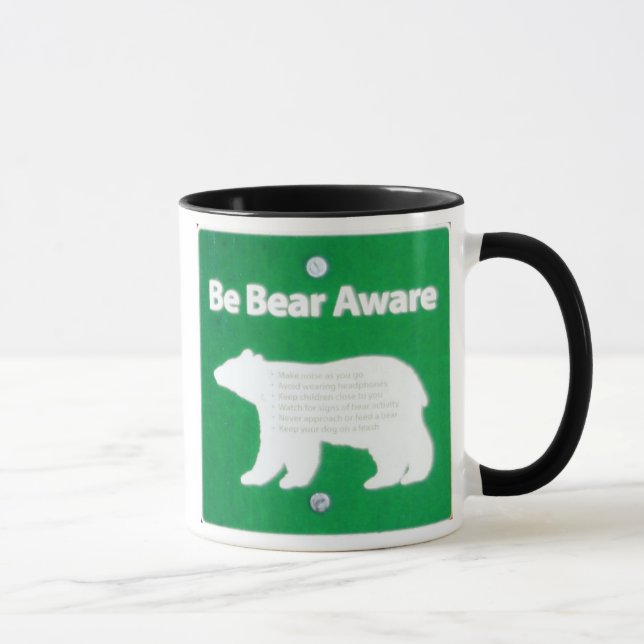 Caneca Seja urso ciente (Direita)
