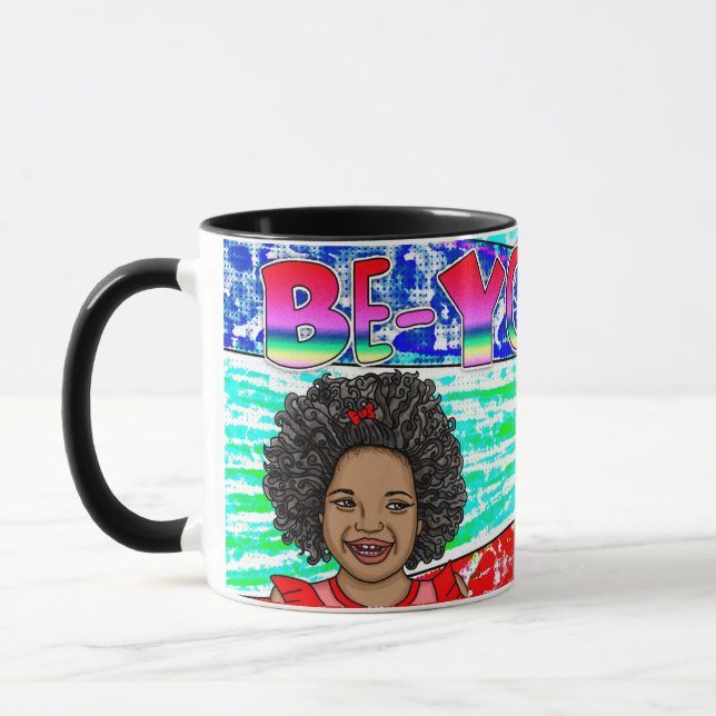 Caneca Seja-You-Tiful Little African'-American Girl (Esquerda)