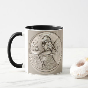 Caneca Sekhmet Duas Ounce Solid .999 Silver Round
