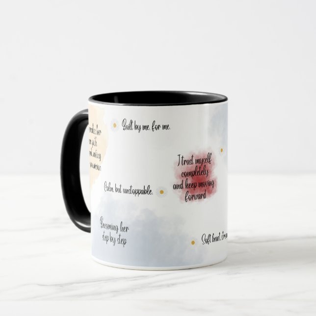Caneca Self Love Inspirational Quote Mug, Soft Feminine  (Frente Esquerda)