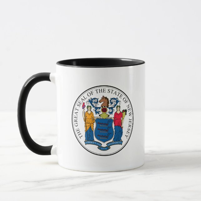 Caneca Selo do Estado de Nova Jersey - (Esquerda)