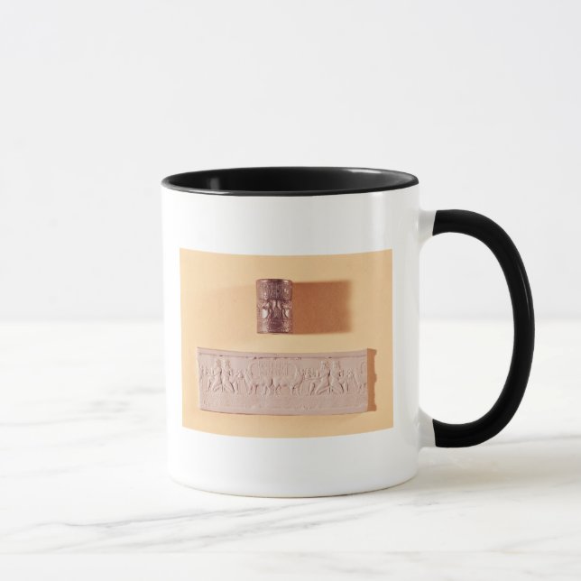 Caneca Selo e impressão do cilindro de Akkadian (Direita)