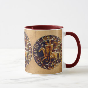 Caneca Selo Medieval dos Cavaleiros Templários