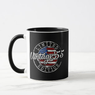 Caneca Selos Vintage 1955 Presente de 71º Aniversário Hom