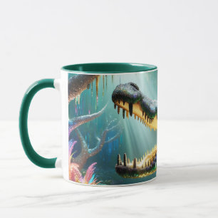 Caneca Selva Crocodilo Encantada Fantasy
