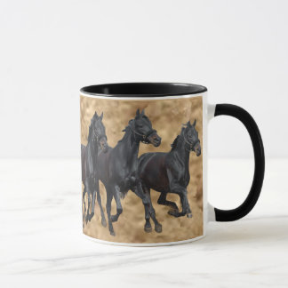 Caneca selvagem dos cavalos