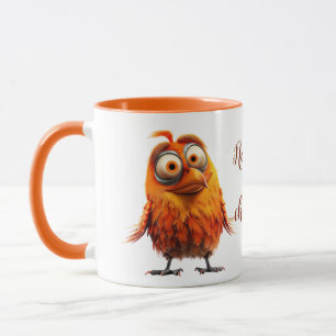 Caneca Sem Café, Sem Chiring Engraçado De Pássaro