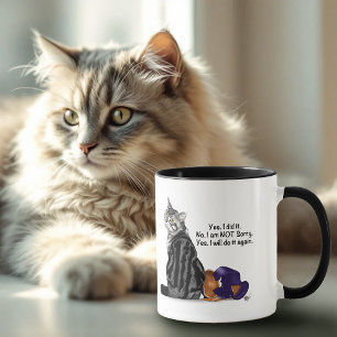 Caneca Sem Comprimido Remorso Gato Engraçado