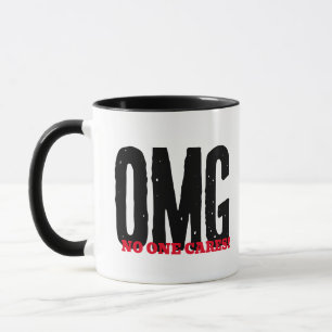 Caneca Sem Cuidados - Caneca de Café de Sarcasmo D