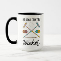 Sem Descanso para o Croquet Engraçado Wicket