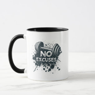 Caneca Sem Desculpas – Xícara de Café Motivacional