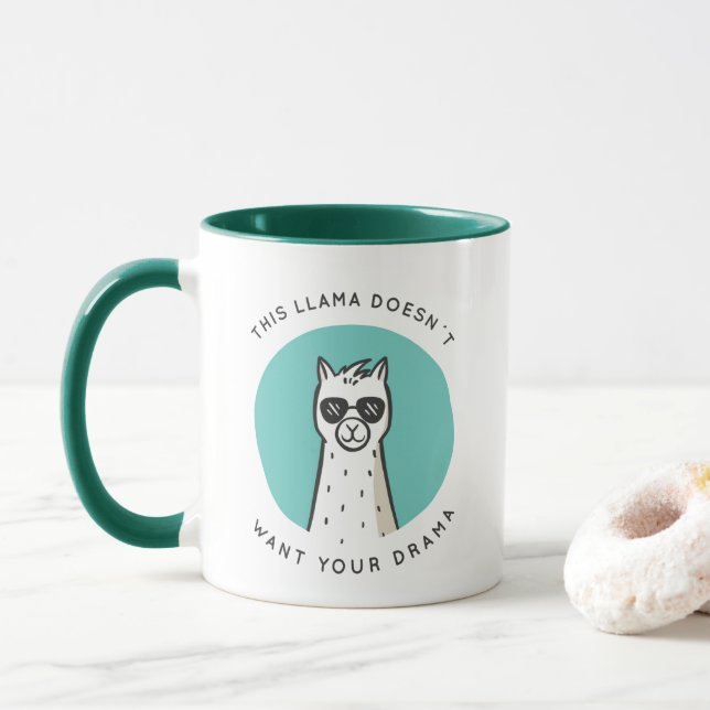 Caneca Sem Drama Llama (Com Donut)