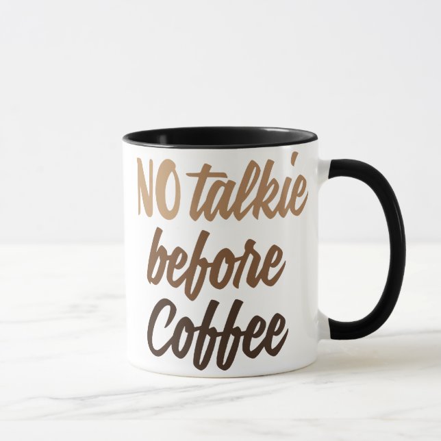 Caneca SEM falar antes do café (Direita)
