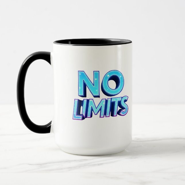 Caneca Sem limites | Cyberpunk Streetwear Digital Design  (Esquerda)