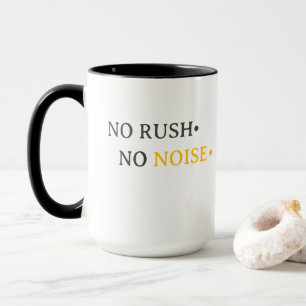 Caneca Sem Pressa Sem Barulho – Design de Tipografia Calm