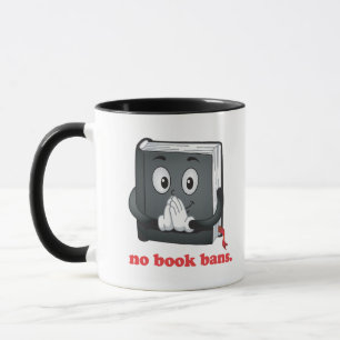 Caneca Sem Proibição de Livros Por Favor