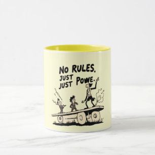 Caneca Sem Regras, Apenas Poder – Mentalidade Forte Motiv