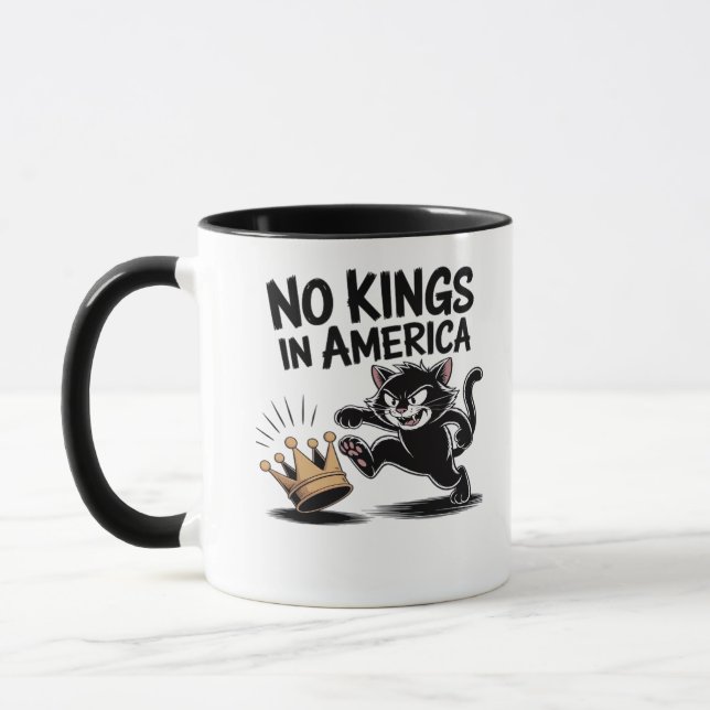 Caneca Sem Reis Na América Clássico Negrito Casual (Esquerda)