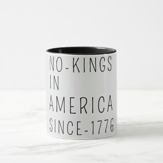 Caneca Sem reis na América desde 1776" político venenoso