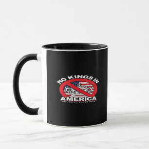 Caneca Sem Reis Na América Design Patriótico Anti-Monarqu