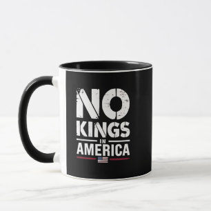 Caneca Sem Reis na Bandeira Americana Patriótica