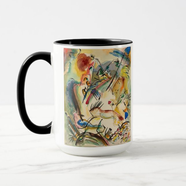 Caneca Sem título, 1915 por Wassily Kandinsky (Esquerda)
