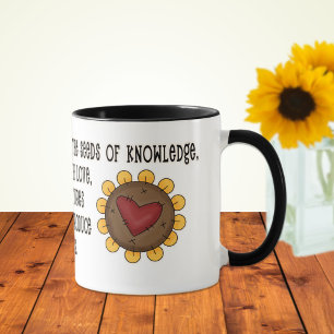 Caneca Sementes de Conhecimento de Professores Apreciaç