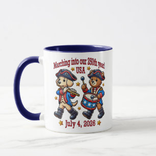 Caneca Semiquinentenário do 250º aniversário dos EUA