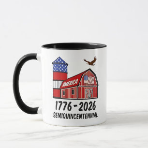 Caneca Semiquinentenário dos EUA 250º Aniversário 1776-20