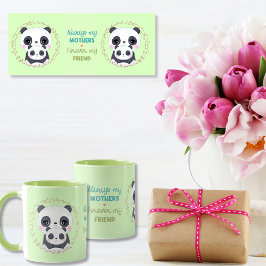 Caneca Sempre a minha mãe - Mãe de Panda e Verde de Bebê