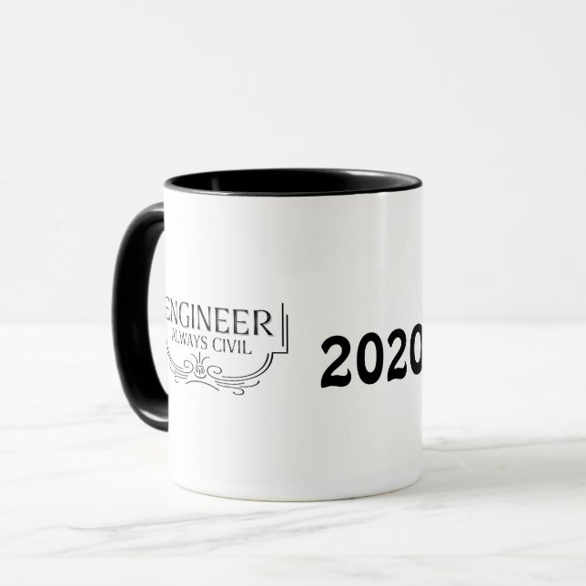 Caneca Sempre Engenheiro Civil (Frente Esquerda)