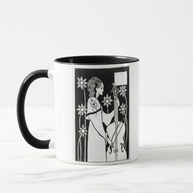 Caneca Senhora com violoncelo, de "do ` do d'Arthur Le (Esquerda)