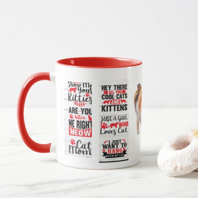 Caneca 'Senhora Gato' Mug (Com Donut)