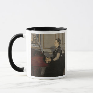 Caneca Senhora Manet no piano, 1868 de Manet