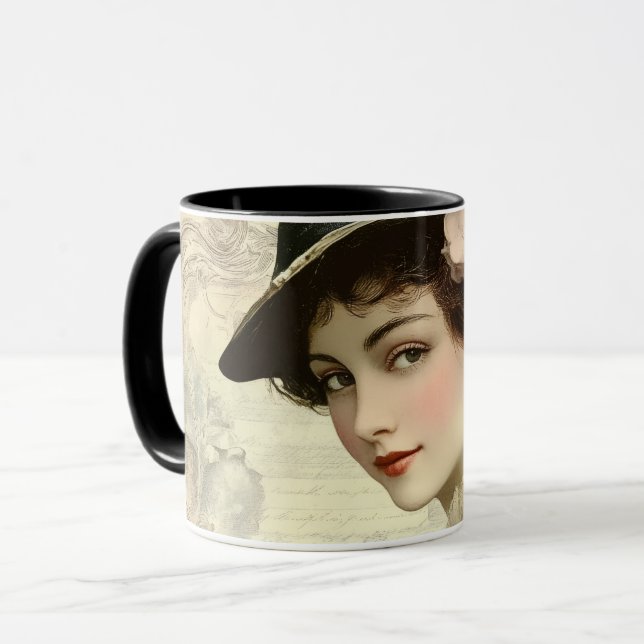 Caneca senhora vintage (Frente Esquerda)