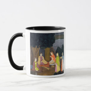 Caneca Senhoras que visitam um Yogini, escola de
